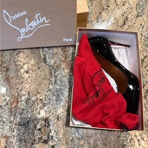 Christian Louboutin Black Patent Leather Heels
